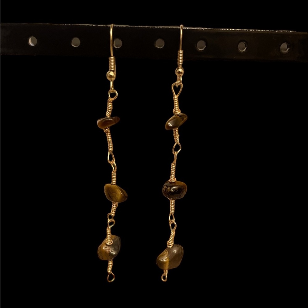 Tigers eye earrings